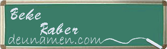 Beke Raber Visitenkarte